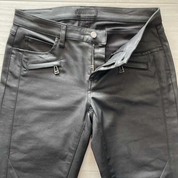 Belstaff Black Moto Style Waxed Cotton Jeans - Picture 5 of 12